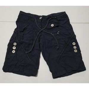 725 Originals Women's 100% Cotton Black Cargo Shorts, Size 7